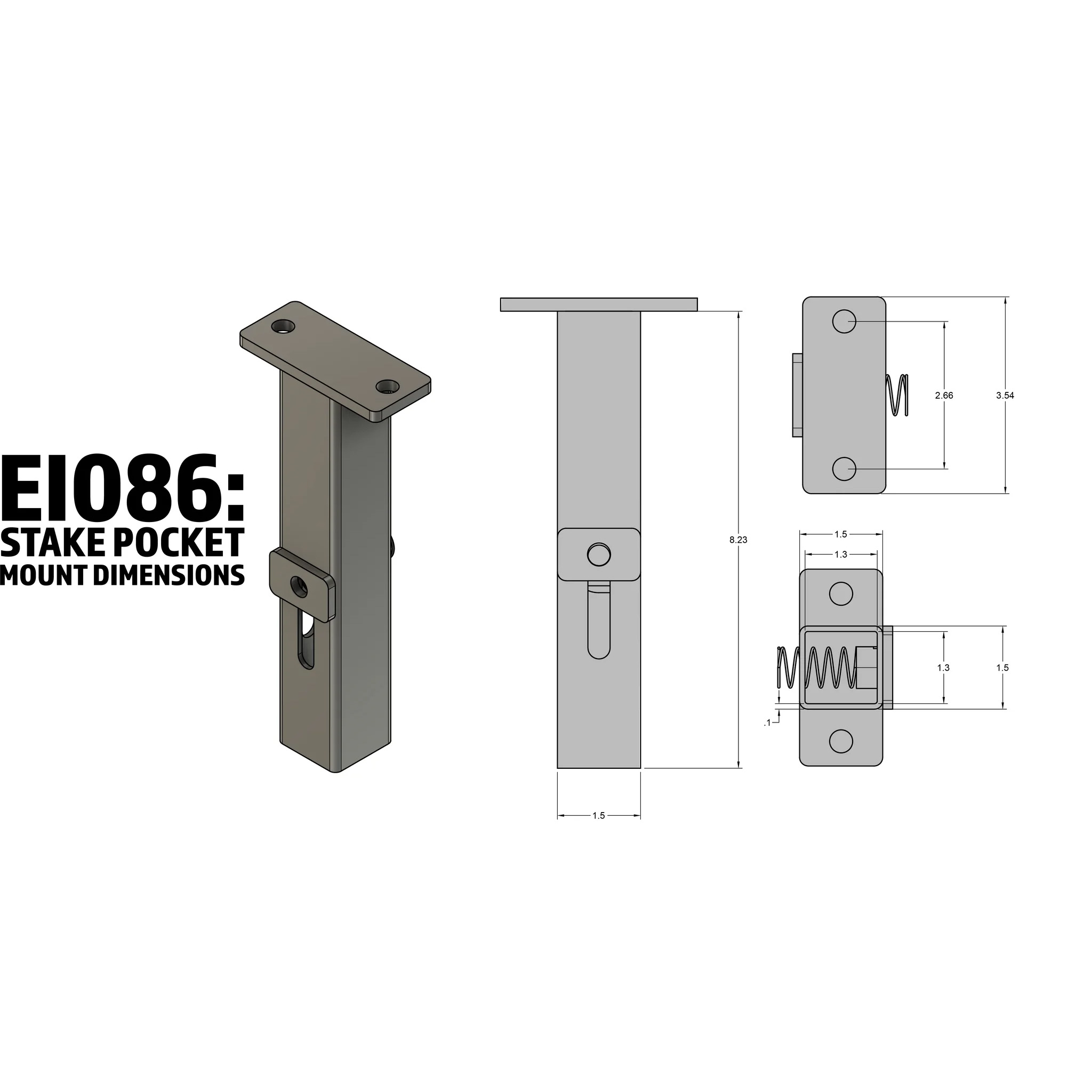 Domestic Pickup Truck Mounting Kit image number null